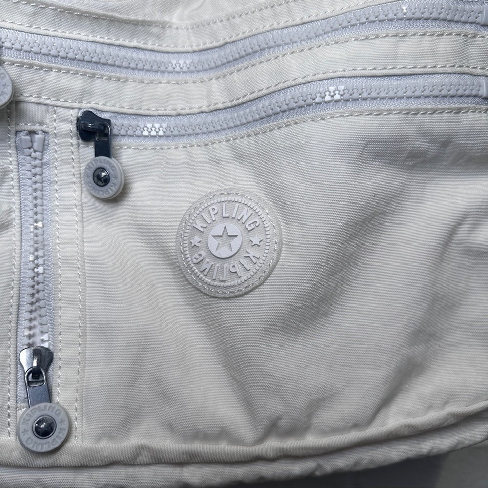Kipling Women's White Nylon Shoulder Bag - Picture 3 of 7
